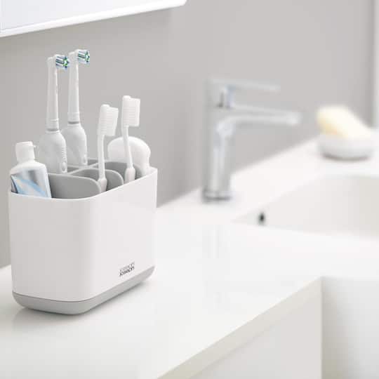 Joseph Joseph EasyStore Toothbrush Caddy Large - Grey/White
